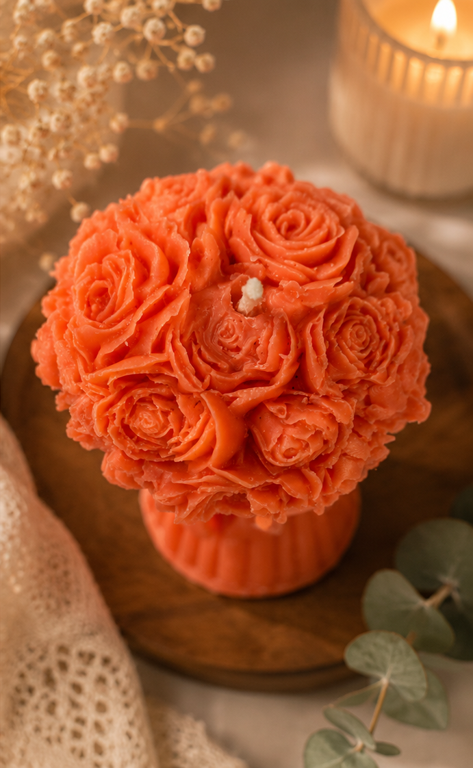 Flower Bouquet Candle