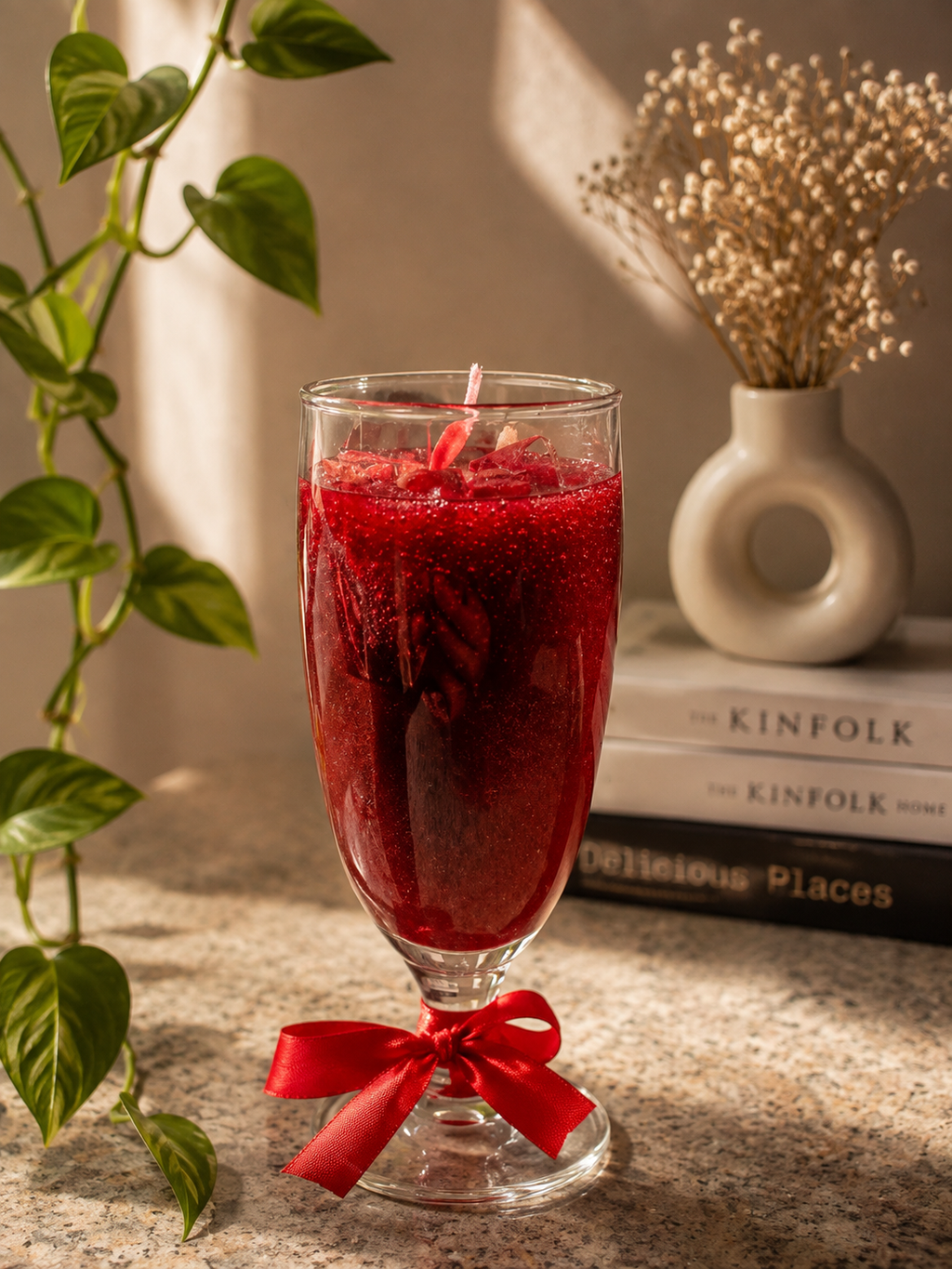 Red Wine Candle
