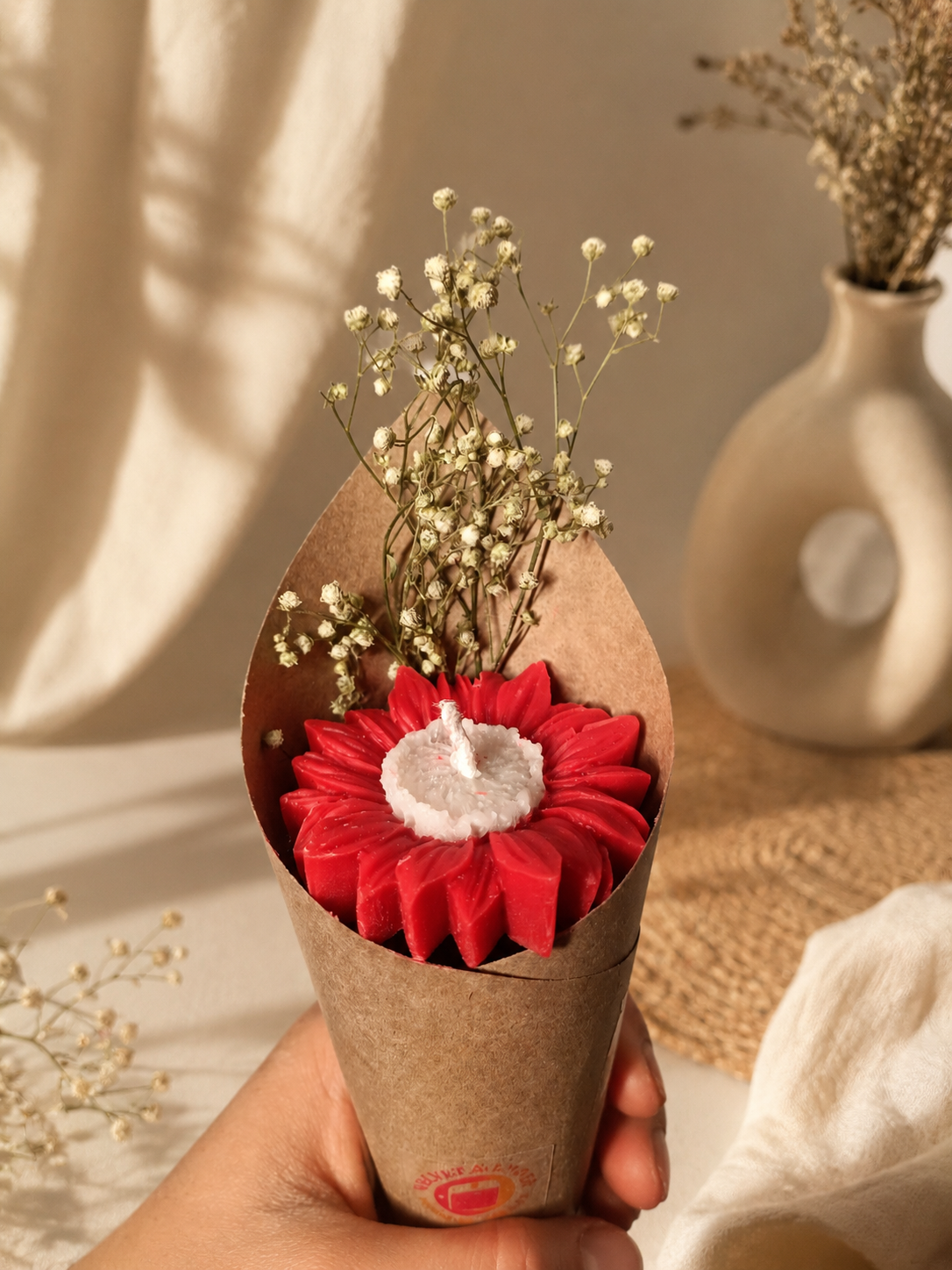 Daisy Flower Bouquet Candle — Valentine Special