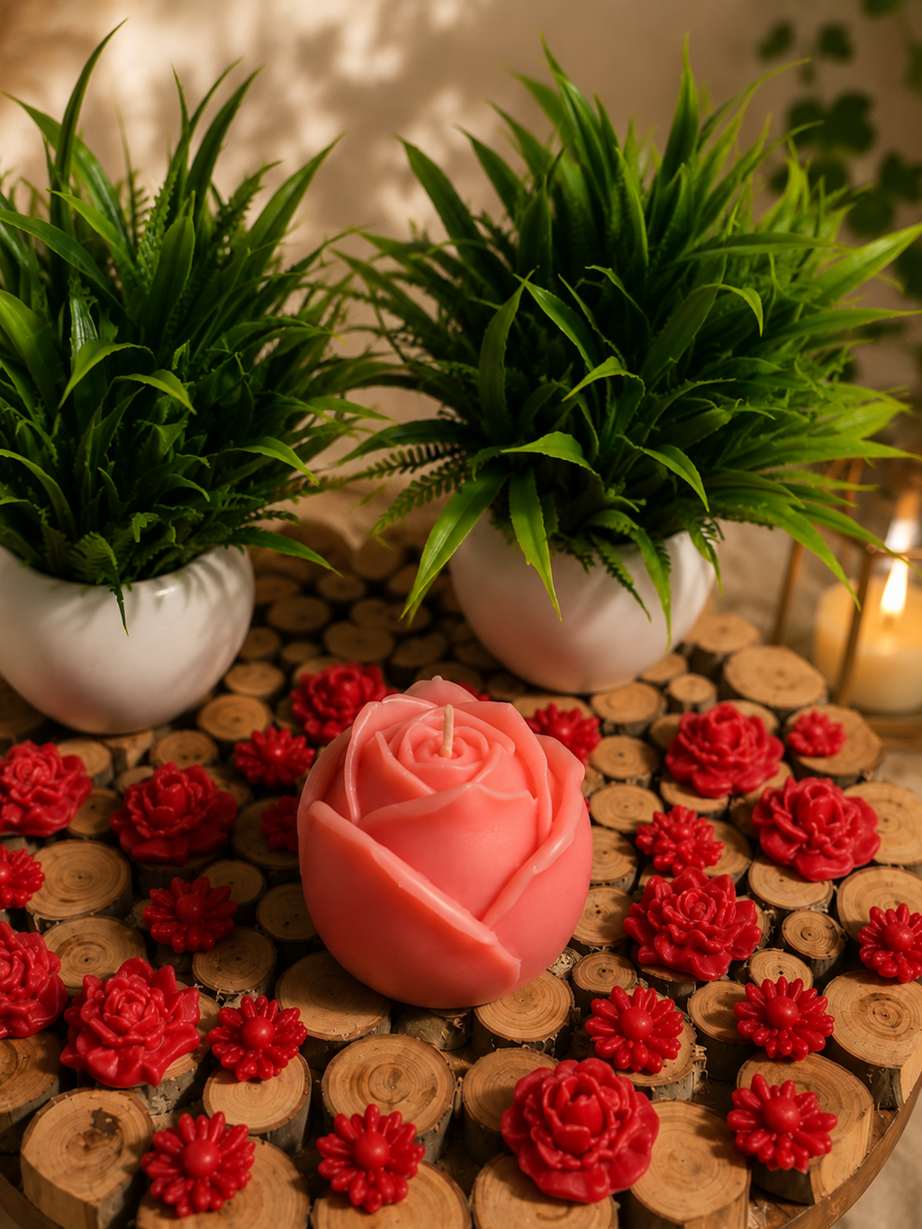 Rose Candle