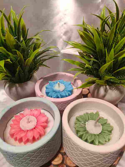 Ecocast Flower Bowl Candle
