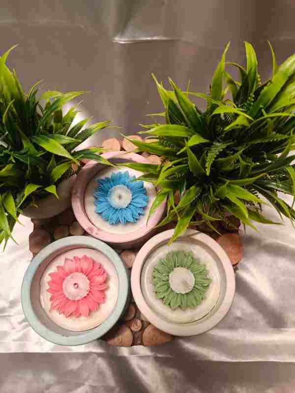 Ecocast Flower Bowl Candle